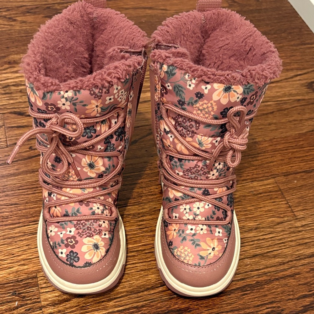 H&M Floral Pink Kids Boots